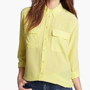 Equipment signature silk blouse shirt size small